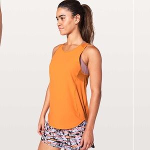 Lululemon Sculpt Tank II Vivid Amber Orange size 4